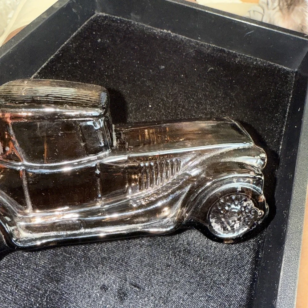 1978 Avon Sterling Six Deep Woods Aftershave Car Bottle‎ Silver Empty 4884
